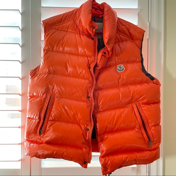 moncler orange vest